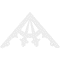 Ekena Millwork Pitch Riley Architectural Grade PVC Gable Pediment, 36"W x 21"H x 1"P (14/12) GPP036X021X100RIL - alternate 2